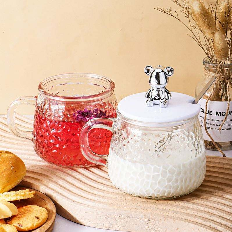 Bear Lid Glass Mug Set image 3
